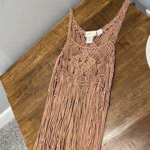 MISS ME macrame fringe top